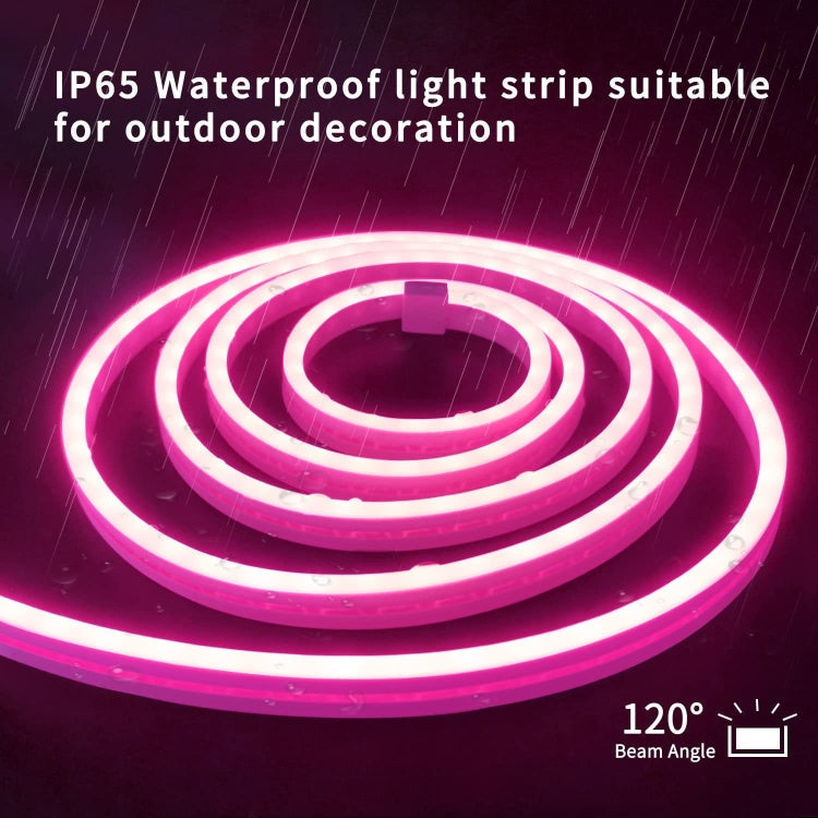 LIXINCORDA 2m 5V USB Touch Control LED Light Strip Flexible Neon Silicone Soft Strip(Pink)