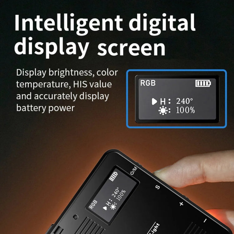 Desiontal M16 RGB Rechargeable Pocket Light Mini Photography Light LED Outdoor Shooting Supplementary Light