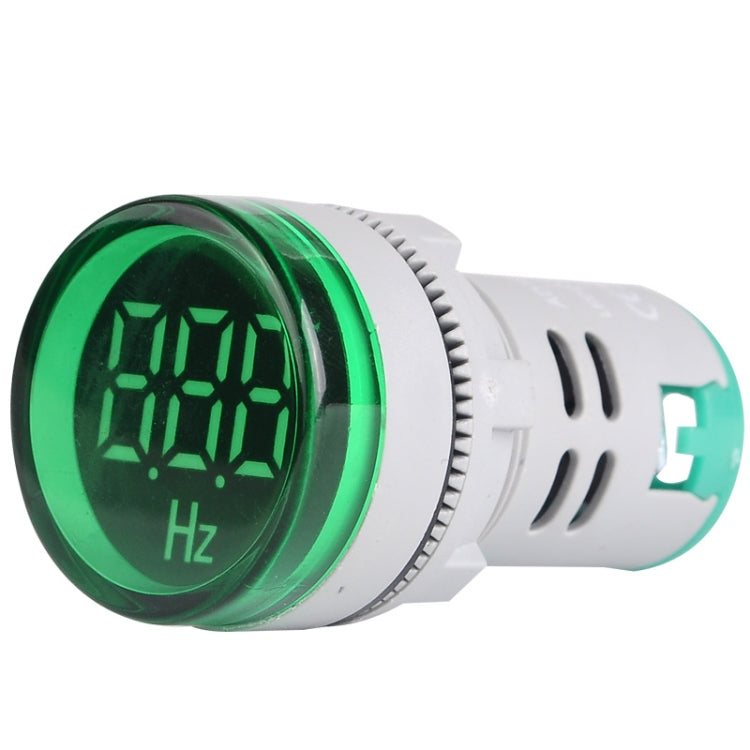 SINOTIMER ST16HZ 20-75Hz AC Frequency 22mm Round Opening LED Digital Signal Indicator Light(04 Green)