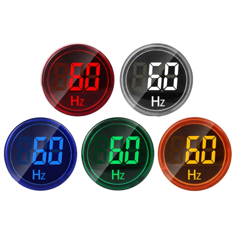 SINOTIMER ST16HZ 20-75Hz AC Frequency 22mm Round Opening LED Digital Signal Indicator Light(04 Green)