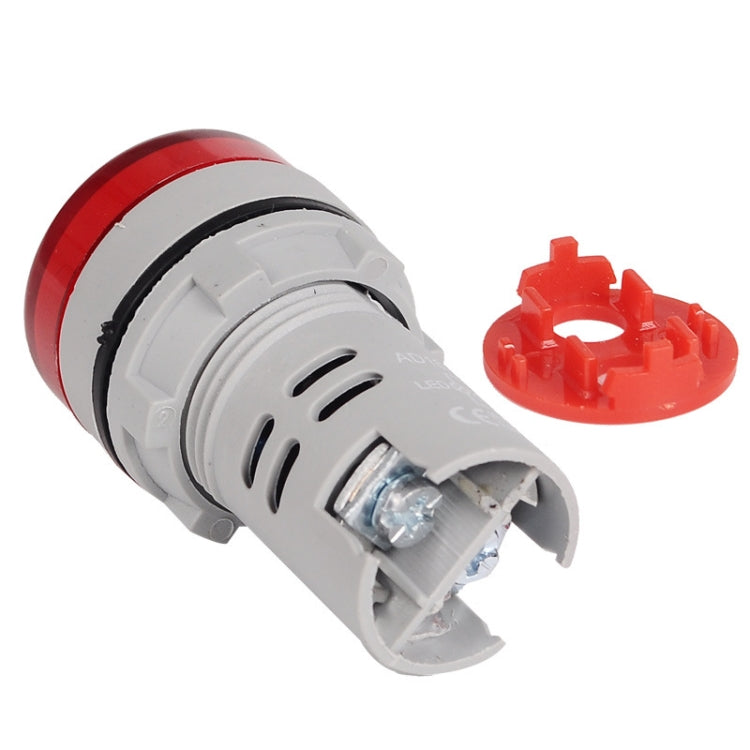 SINOTIMER ST16HZ 20-75Hz AC Frequency 22mm Round Opening LED Digital Signal Indicator Light(03 Blue)