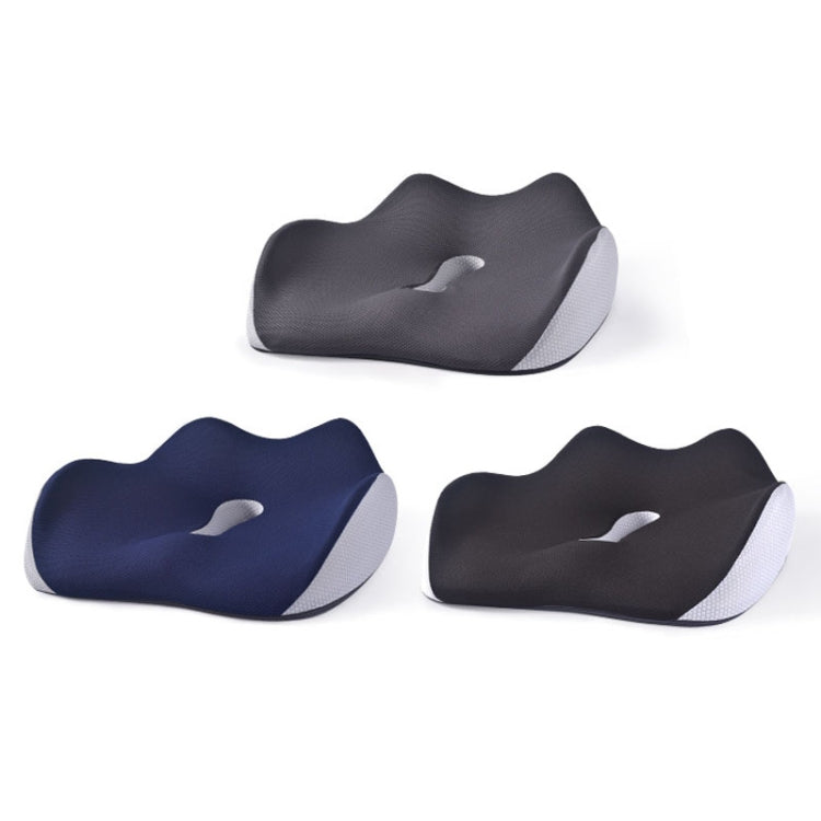 BEWALKER Slow Rebound Memory Foam Cushion Thickened Breathable Office Chair Seat Pad(Navy)