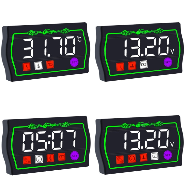 5 in 1 Water Temperature Tachometer Morfayer Locomotive Intelligent Multi-function Tachometer