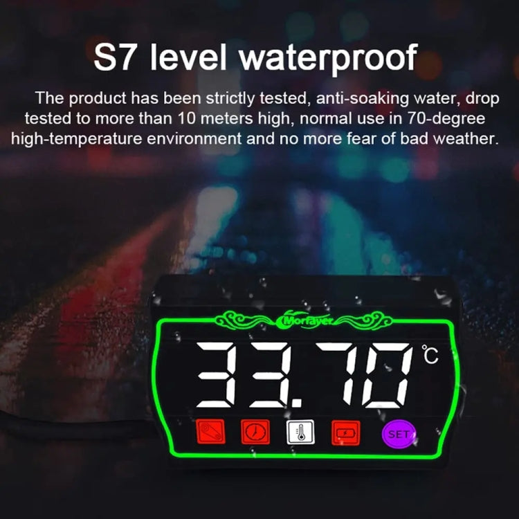 4 in 1 Water Temperature Meter Morfayer Locomotive Intelligent Multi-function Tachometer