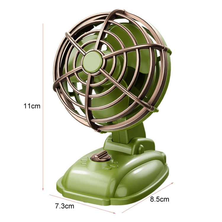Mini Office Desktop Silent Electrical Fan Desktop Outdoor USB Retro Fan