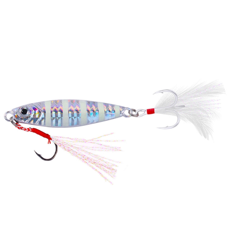HENGJIA LB149 Slow Cranking Luminous Iron Plate Lead Fishing Bait Lua Naked Fake Bait, Size: 15g(Luminous)