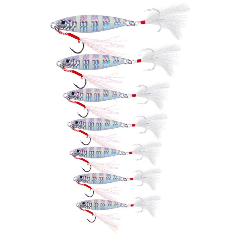 HENGJIA LB149 Slow Cranking Luminous Iron Plate Lead Fishing Bait Lua Naked Fake Bait, Size: 15g(Luminous)