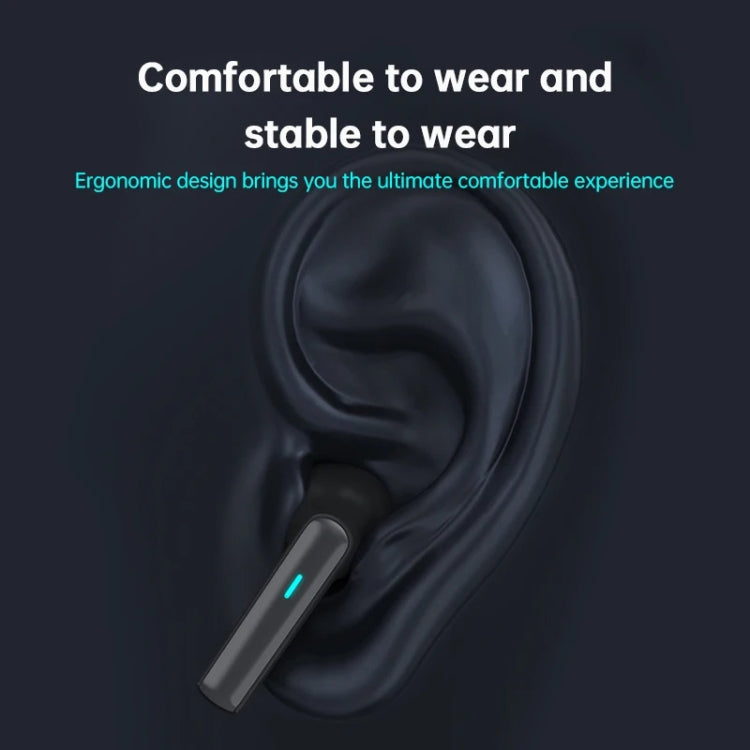 Lenovo TG132 Wireless Bluetooth 5.3 Earphones Sensorless Delay Ultra Long Life Sports Music Game Gaming Use(Black)