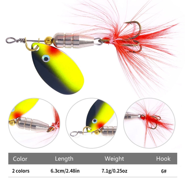 HENGJIA Composite Metal Sequins Fishing Lure Freshwater Fishing Dummy Bait, Model: SP022