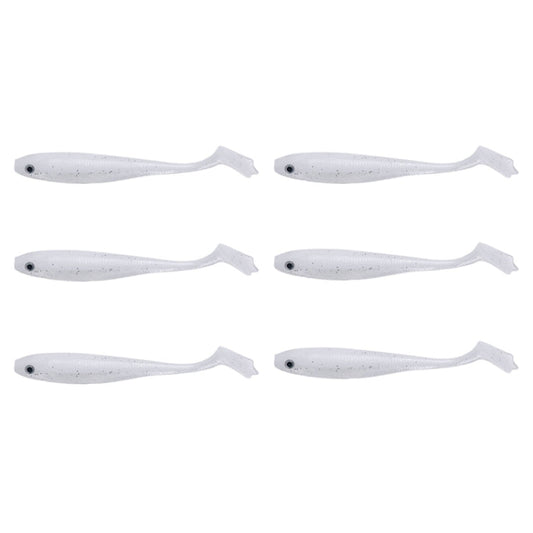 10.5cm 6pcs /Pack HENGJIA T-Tail Soft Dummy Bait Freshwater Fishing Lures(Color 4)