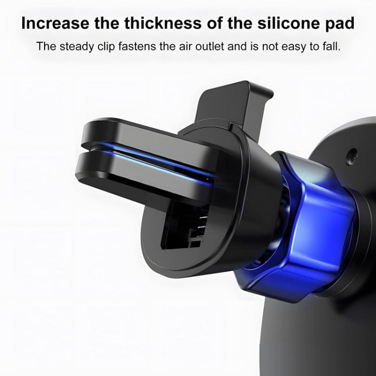 FAIK Car Cell Phone Holder Air Vent Triangle Gravity Sensor Car Phone Bracket, Color: Black Mirror Model