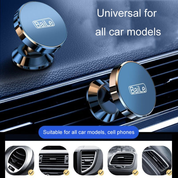 BaiLe Magnetic Car Phone Holder Universal Car Dashboard Fixed Navigation Bracket, Color: Sticker Black