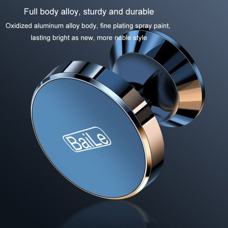 BaiLe Magnetic Car Phone Holder Universal Car Dashboard Fixed Navigation Bracket, Color: Buckle Silver