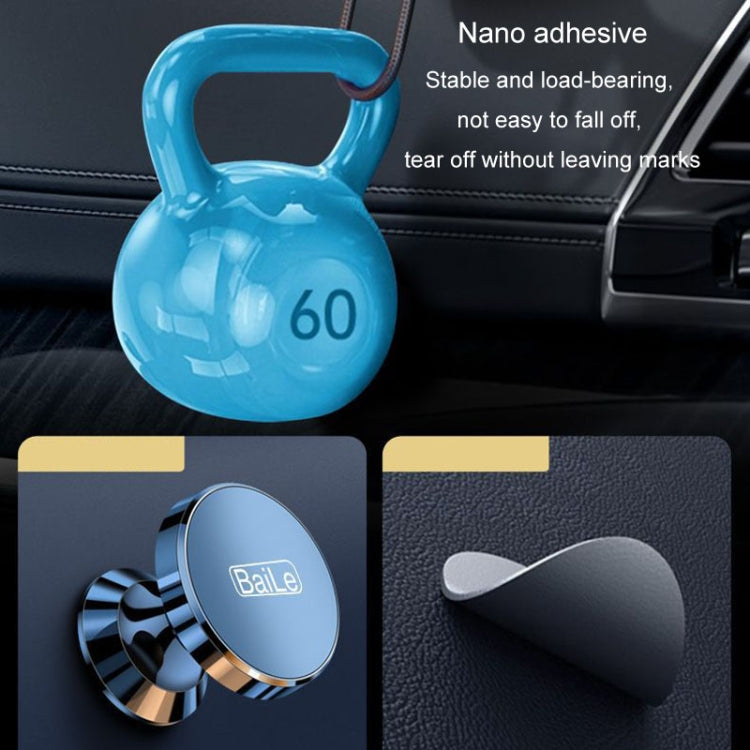 BaiLe Magnetic Car Phone Holder Universal Car Dashboard Fixed Navigation Bracket, Color: Sticker Black