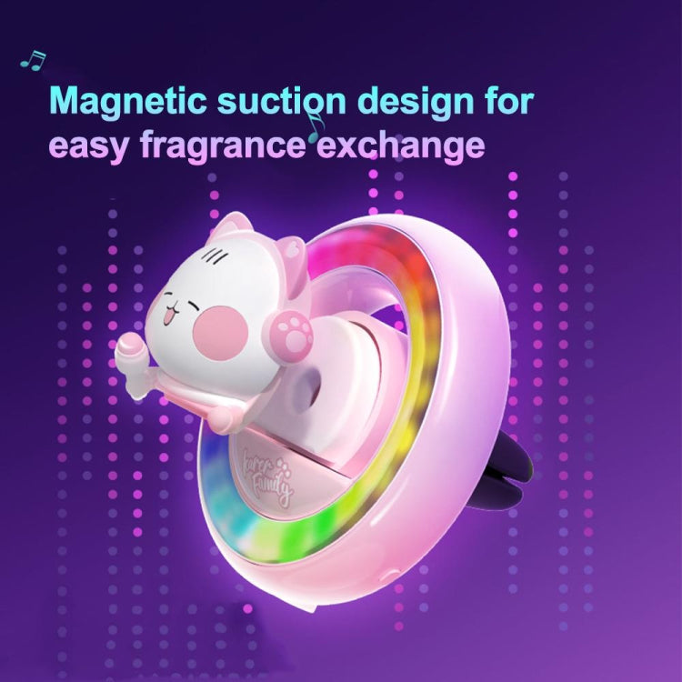 ICARER FAMILY XX-28 Car Aromatherapy Colorful Rhythm Lights Air Vent Aromatherapy Decoration(Purple)