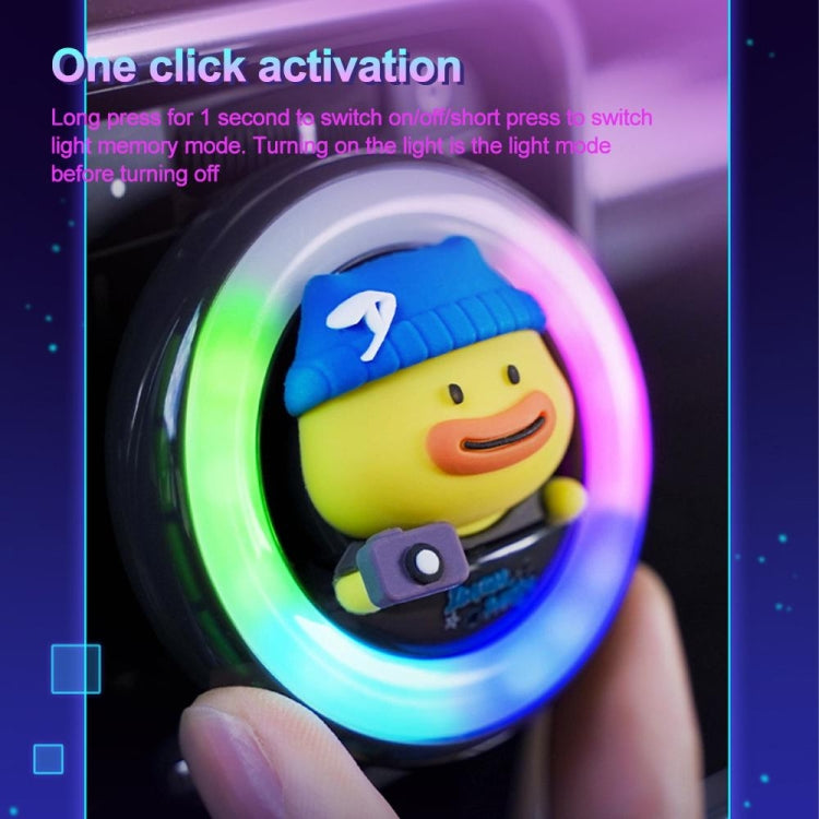 ICARER FAMILY XX-28 Car Aromatherapy Colorful Rhythm Lights Air Vent Aromatherapy Decoration(Blue)