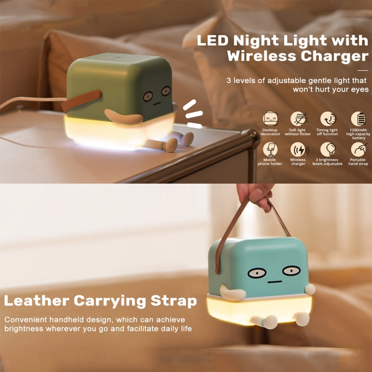 ICARER FAMILY IF-C01 Cartoon Adjustable Phone Holder Night Light With Wireless Charger(Ice Cubes)