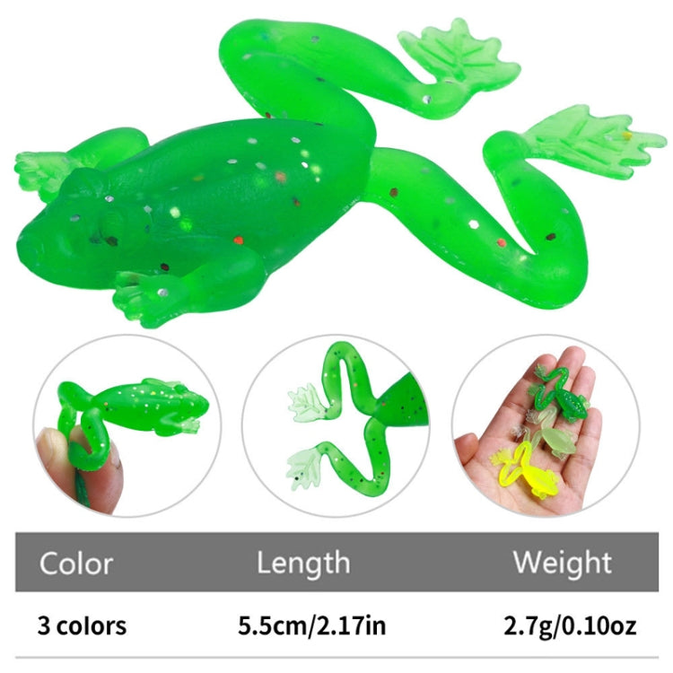 5pcs /Pack HENGJIA SO193 Thunderfrog Soft Bait Lua Fishing Dummy Lures, Size: 5.5cm 2.7g(Yellow)