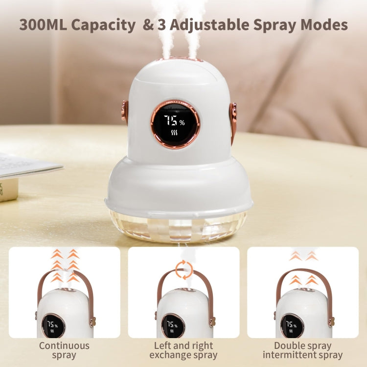 ICARER FAMILY IF-JS01 USB Charging Desktop Night Light Dual-spray Humidifier, Color: Pink (Doll)