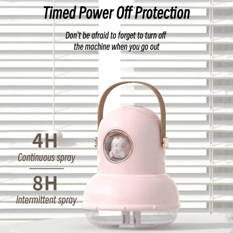 ICARER FAMILY IF-JS01 USB Charging Desktop Night Light Dual-spray Humidifier, Color: Green (Digital)