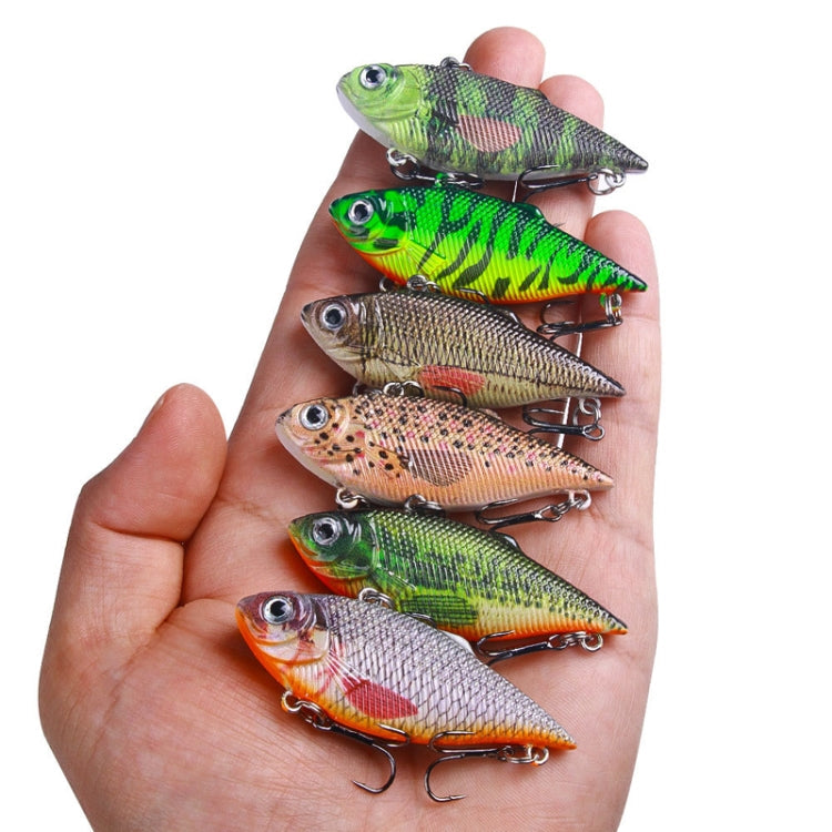 10colors /Set HENGJIA VI101 Painted VIB Dummy Lure Lua Submerged Baits, Size: 6.4cm 8g