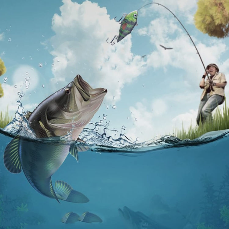 10colors /Set HENGJIA VI101 Painted VIB Dummy Lure Lua Submerged Baits, Size: 6.4cm 8g