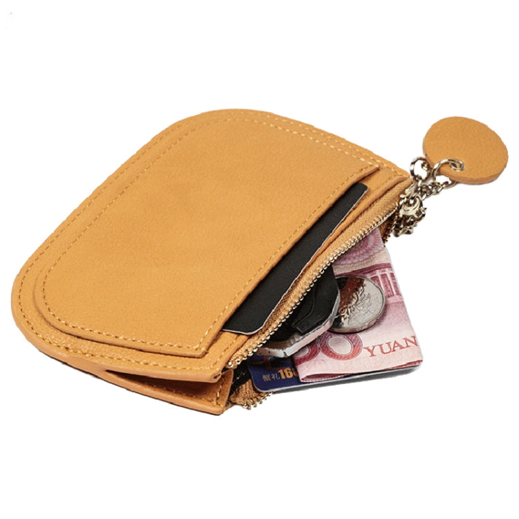 Leisure Ultra-thin Ladies Coin Purse Zippered Mini Wallet(Light Purple)