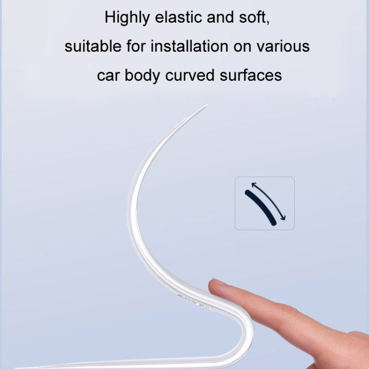 HAOCAI 40cm Car Door Anti-collision Strip Door Edge Bumper Protector, Color: 2pcs Black