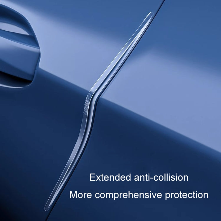 HAOCAI 40cm Car Door Anti-collision Strip Door Edge Bumper Protector, Color: 2pcs Black