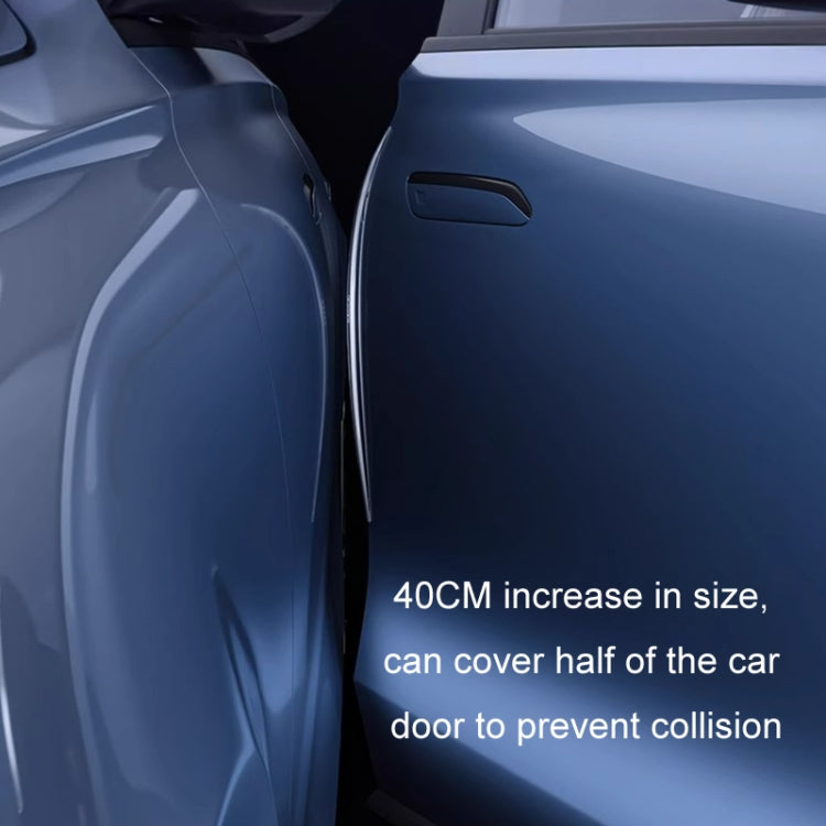 HAOCAI 40cm Car Door Anti-collision Strip Door Edge Bumper Protector, Color: 2pcs Black