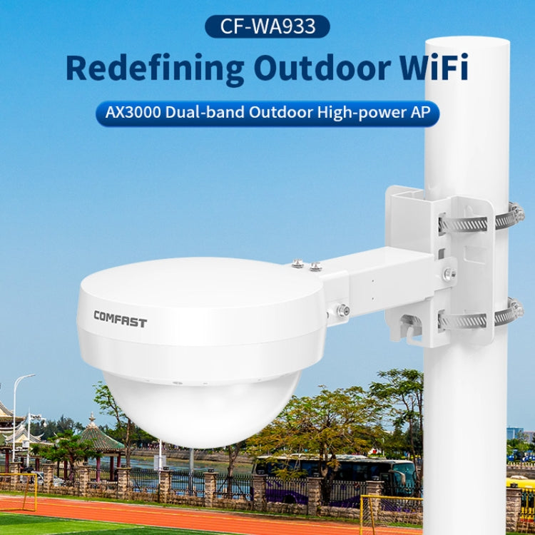 COMFAST WA933 Wi-Fi6  3000Mbps Outdoor Access Point Dual Band Waterproof Wireless Router Support VLAN(EU Plug)