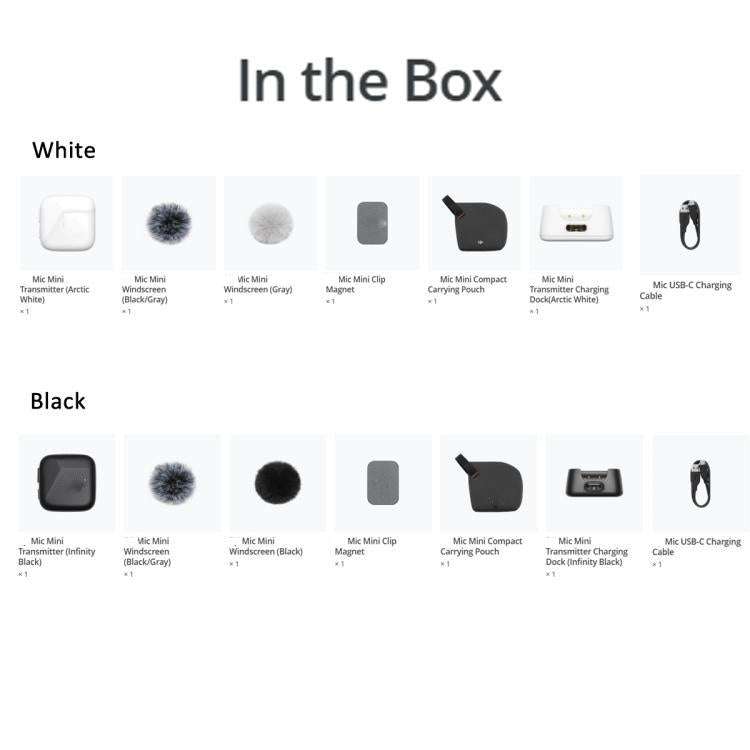 Original Transmitter For DJI Mic Mini (White)