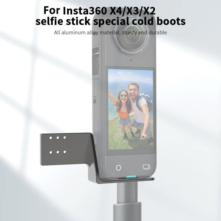 For Insta360 X4 / X3 / One X2 CYNOVA Cold Shoe Expansion RODE Wireless GO Microphone