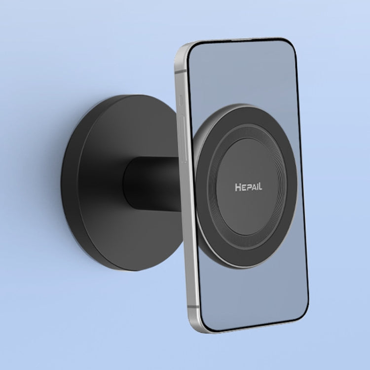 HEPAIL Magsafe Magnetic Mobile Phone Bracket Metal Gimbal Stand, Style: Magnetic Base