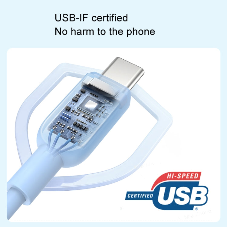 ANKER A81E2 1.8m 60W Dual Type-C Data Cell Phone Dual Head Fast Charging Cable(Black)