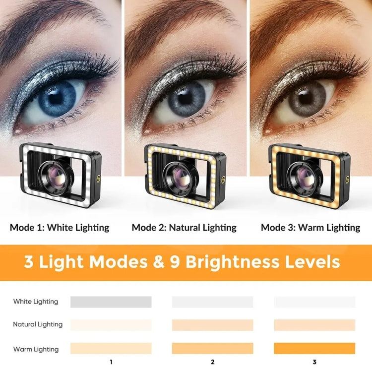 APEXEL 4K HD 100mm Macro Lens With LED Fill Light Set for Smartphones