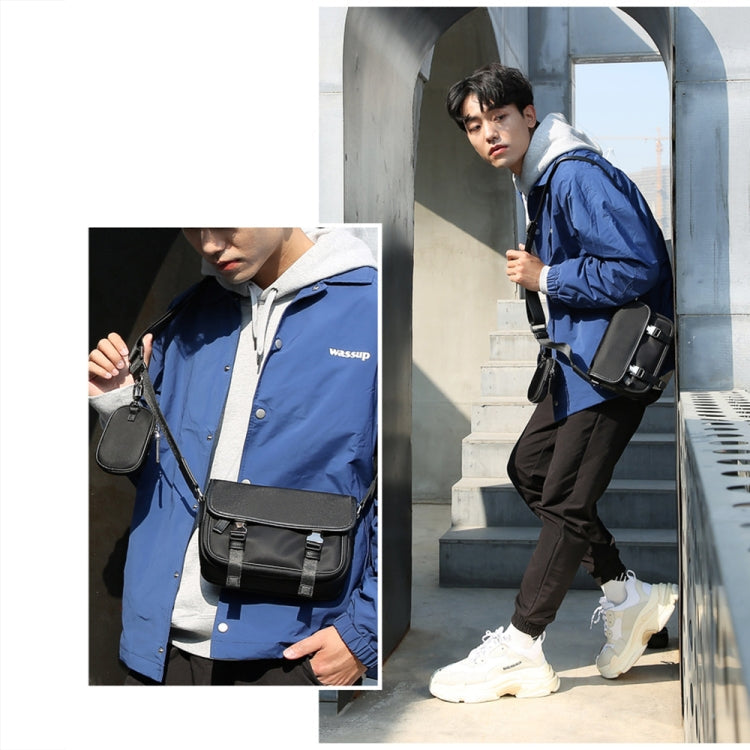 Bopai 11-69231 Multifunctional Leisure Commuting Waterproof Crossbody Shoulder Bag(Black)