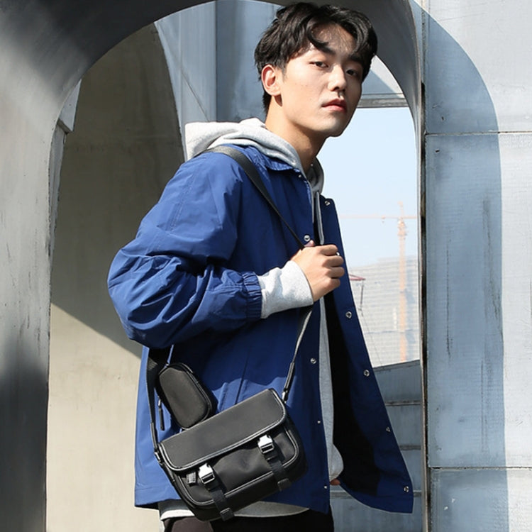 Bopai 11-69231 Multifunctional Leisure Commuting Waterproof Crossbody Shoulder Bag(Black)