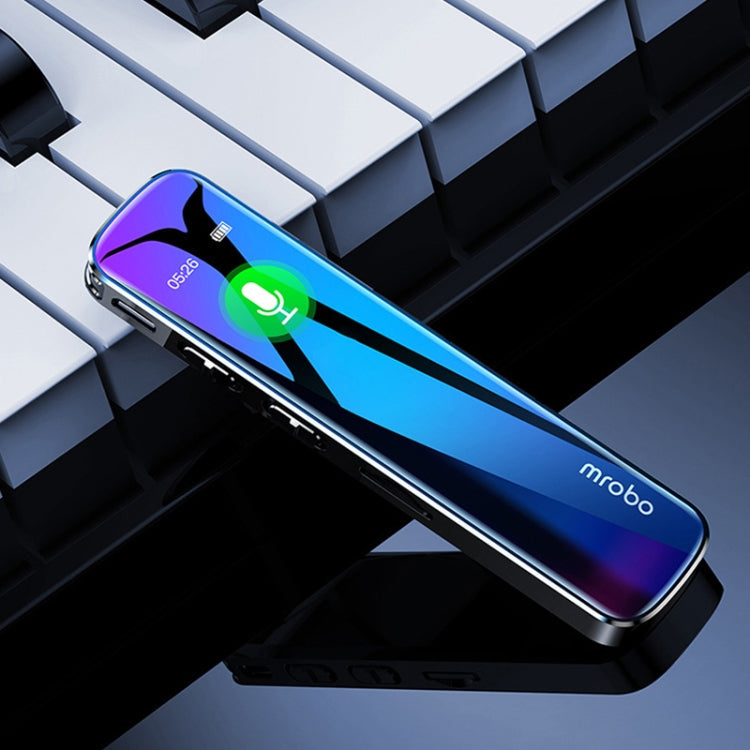 Mrobo RV-19 0.96-inch HD Screen 3D Noise Reduction Recording Pen Music Player, Capacity: 16 GB(Black)