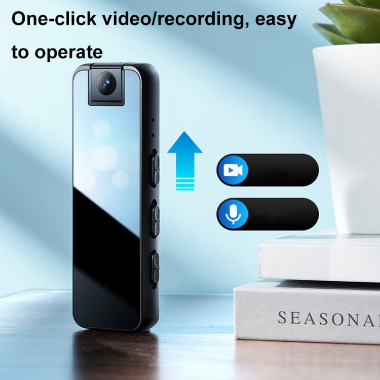 Mrobo D6 1080P Rotating Camera Night Vision Video Recorder With Back Clip, Size: No-memory(Black)