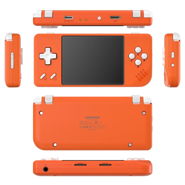 ANBERNIC RG28XX Retro Handheld Game Console 2.83-Inch IPS Screen Linux OS 64GB(Transparent Black)
