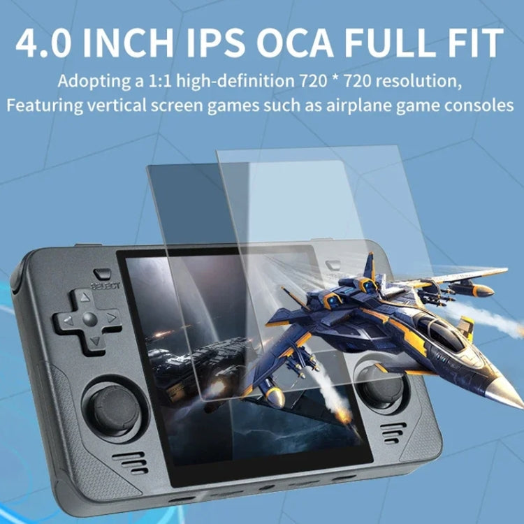 POWKIDDY RGB30  4 Inch IPS Screen Handheld Game Console Built In WIFI＋Bluetooth 16GB+128GB(Blue)