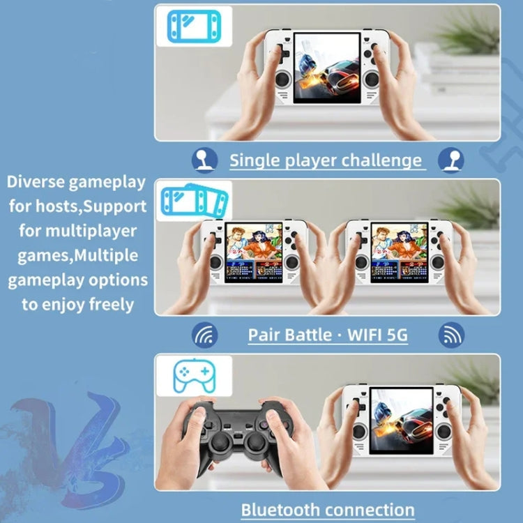 POWKIDDY RGB30  4 Inch IPS Screen Handheld Game Console Built In WIFI＋Bluetooth 16GB+256GB(Black)