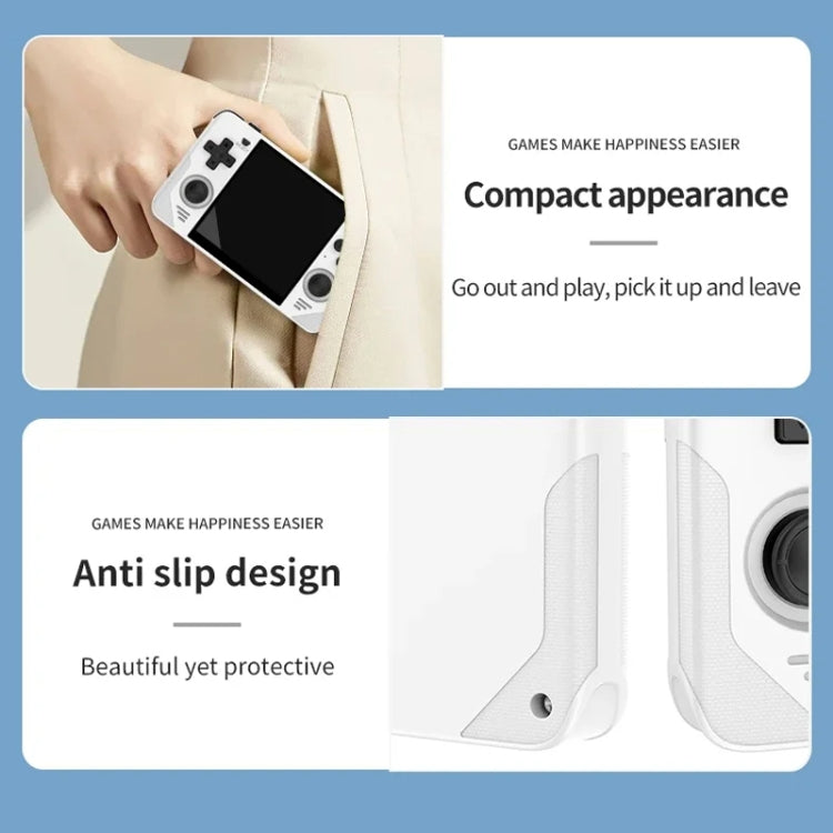 POWKIDDY RGB30  4 Inch IPS Screen Handheld Game Console Built In WIFI＋Bluetooth 16GB+256GB(White)