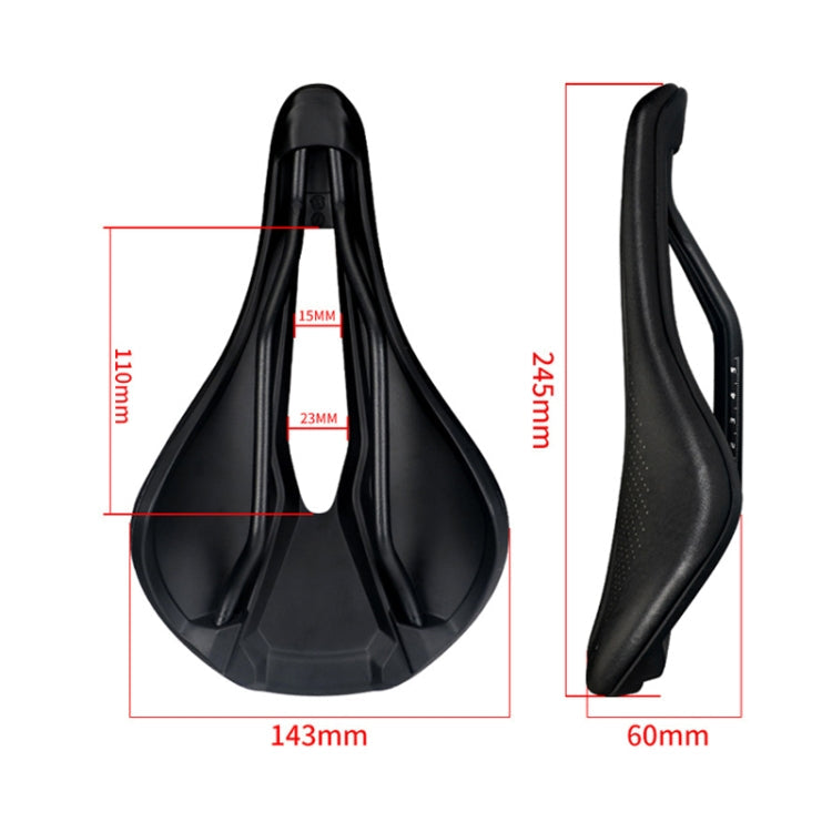TOSEEK Bicycle Wide Seat Cushion Shock Absorption Comfortable Saddle, Color: Pink