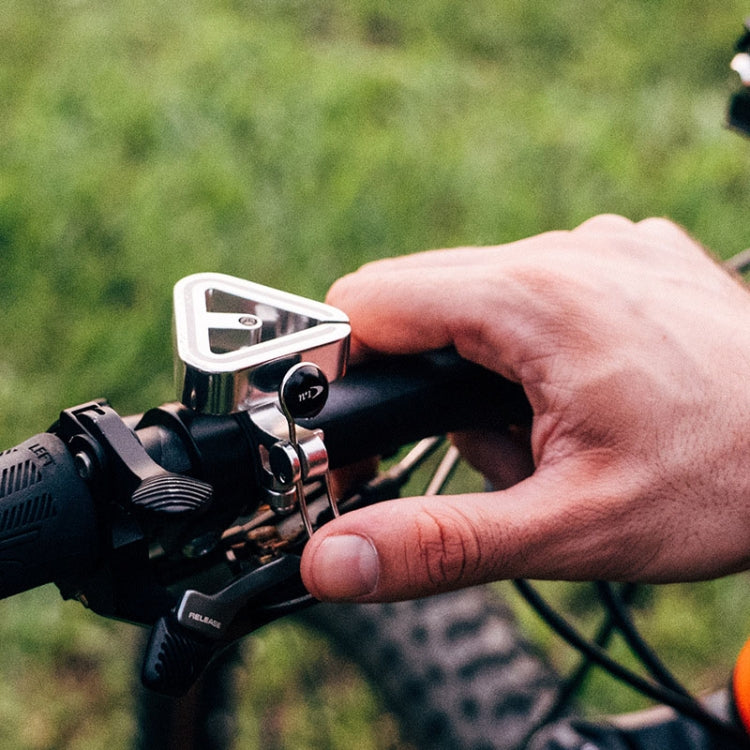 N+1 Mountain Bike Bell Universal Triangle Copper Bell, Color: Clip Ring Silver