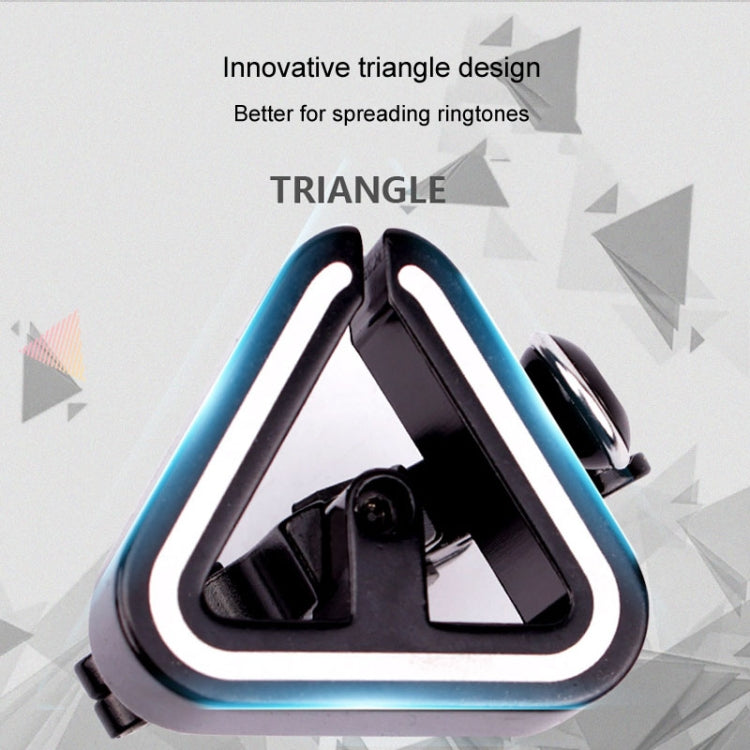 N+1 Mountain Bike Bell Universal Triangle Copper Bell, Clip Ring Black, Clip Ring Silver, Rubber Band Black
