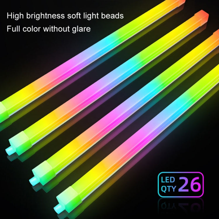 COOLMOON F300 Square Panoramic Glow ARGB Light Bar Desktop Computer Case Interior Decorative Ambient Light