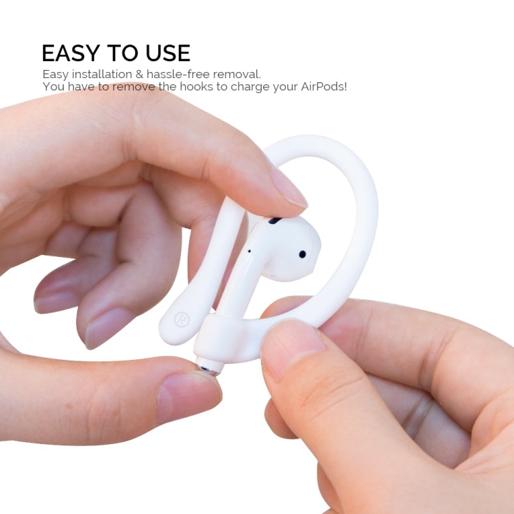 AhaStyle PT78 1pair Wireless Earphones Magnetic Silicone Storage Anti-Loss Earhooks For Apple AirPods 1 / 2 / 3 / Pro / Pro 2(Pink)