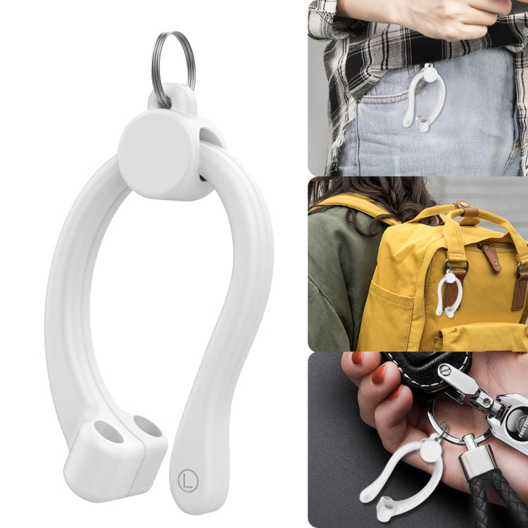 AhaStyle PT78 1pair Wireless Earphones Magnetic Silicone Storage Anti-Loss Earhooks For Apple AirPods 1 / 2 / 3 / Pro / Pro 2(Pink)